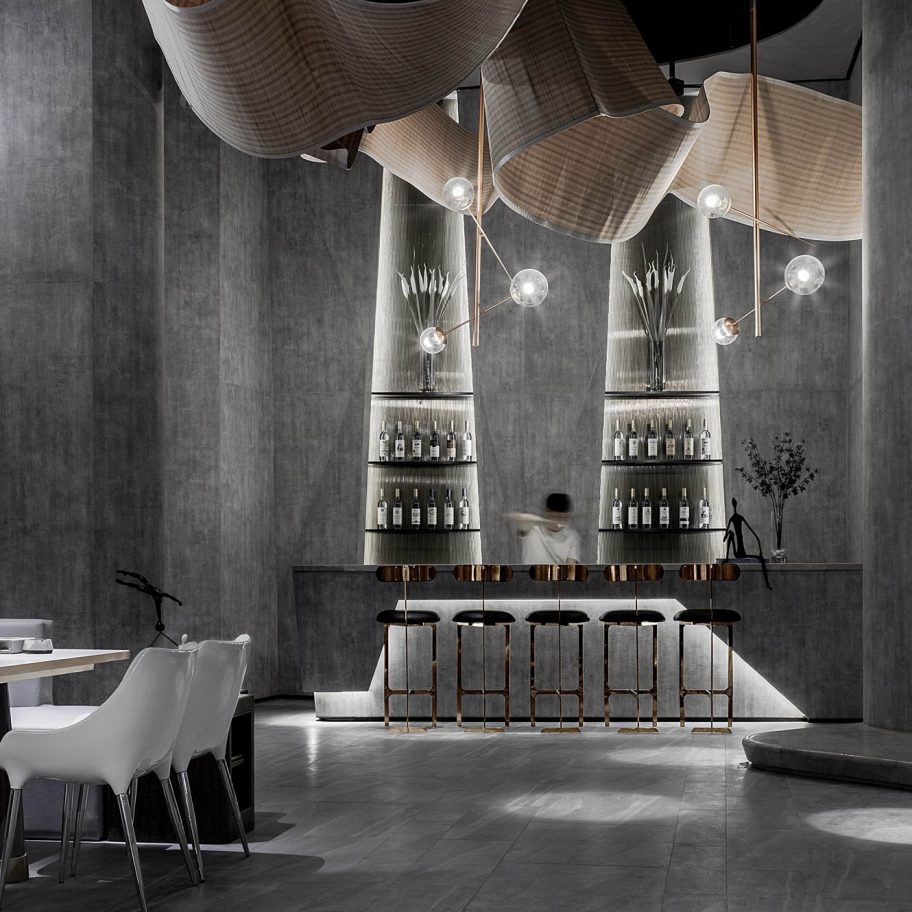 The Flow of Ecstatic bar interiors by Daosheng Design