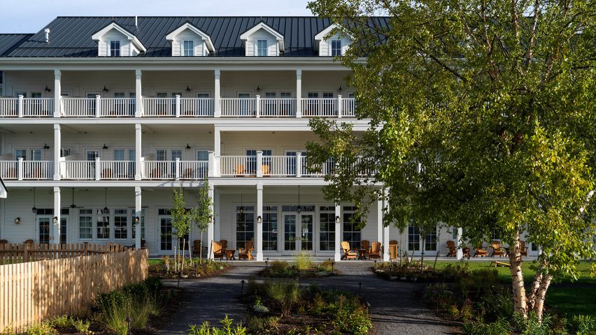 Lake House on Canandaigua hotel by Studio Tack and the Brooklyn Home Company