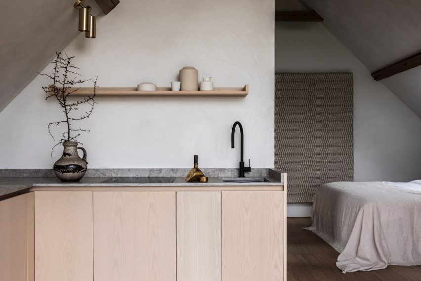 Kitchen of TypeO Loft in Sweden