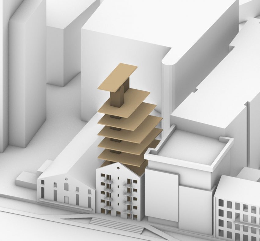 Plan of Dock Mill in Dublin by Urban Agency