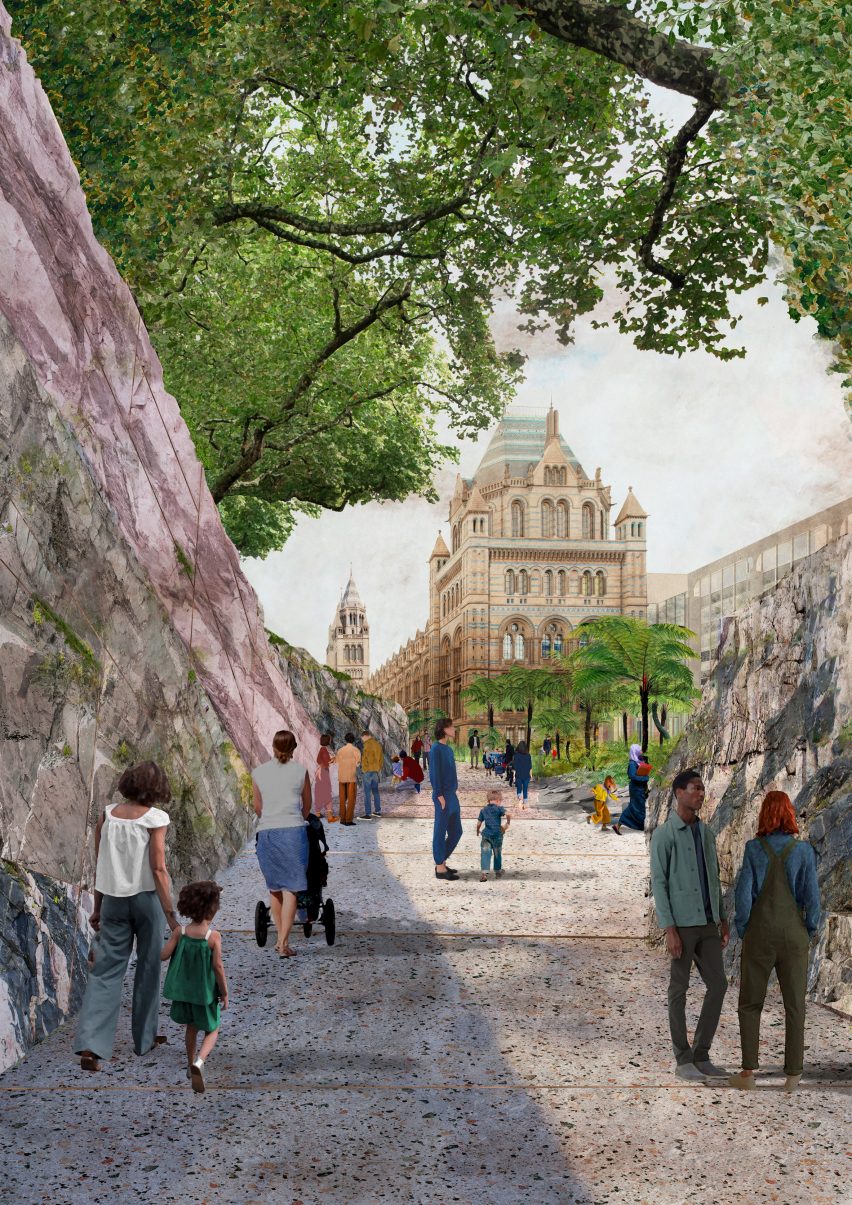 A walkway of the Urban Nature Project by Feilden Fowles