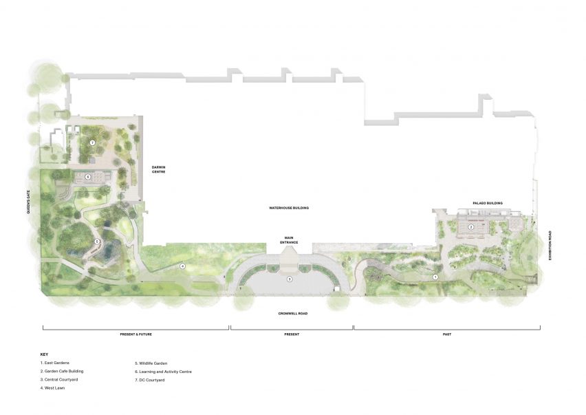 A landscape plan of the Urban Nature Project by Feilden Fowles