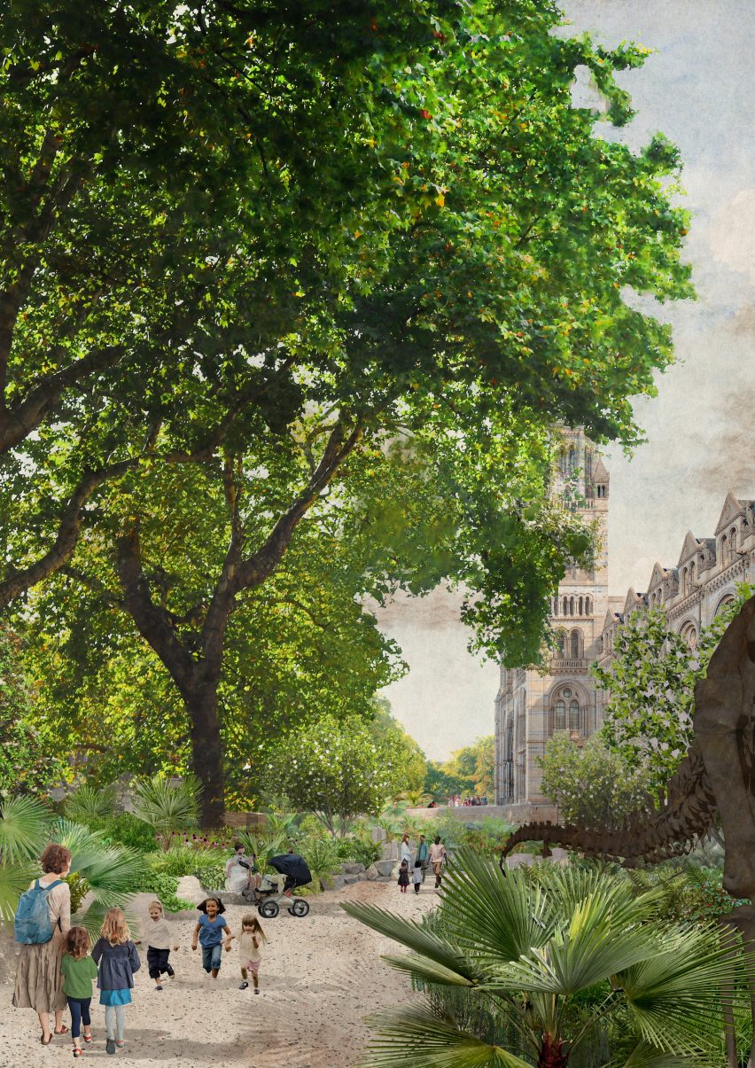 A view the Urban Nature Project's east garden by Feilden Fowles