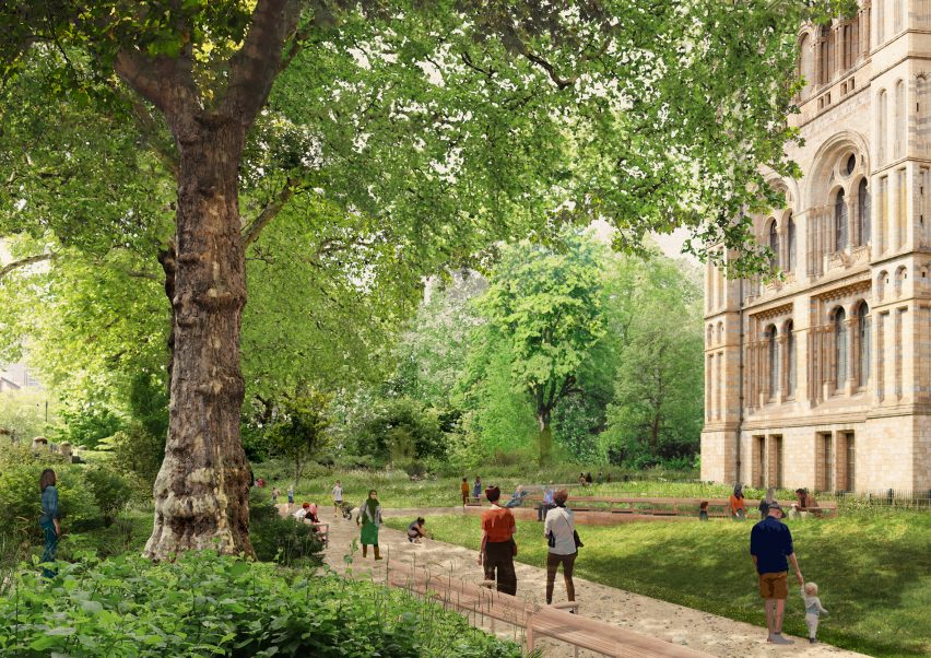 A view the Urban Nature Project's west garden by Feilden Fowles