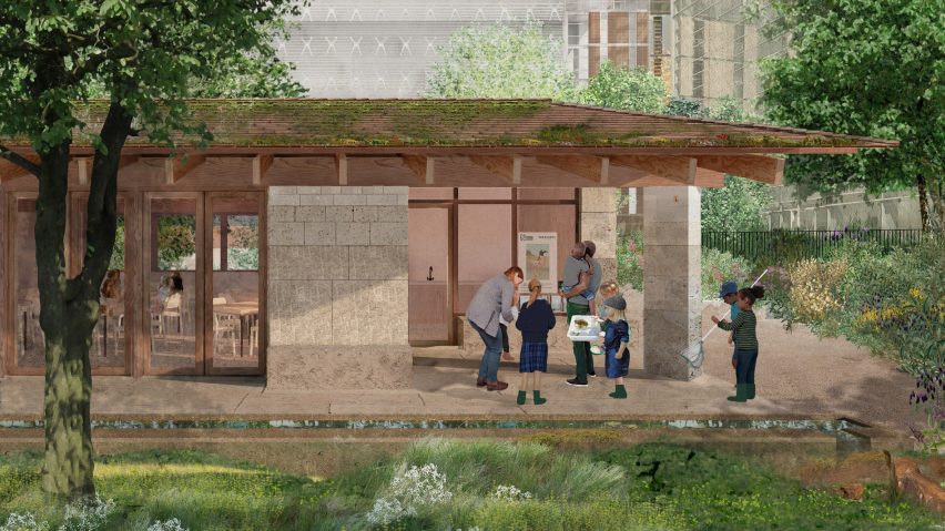 The proposed Learning Centre of the Urban Nature Project by Feilden Fowles