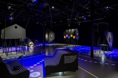 Overview of Urbania exhibition designed by RSAA for IPR Praha in Prague, Czech Republic