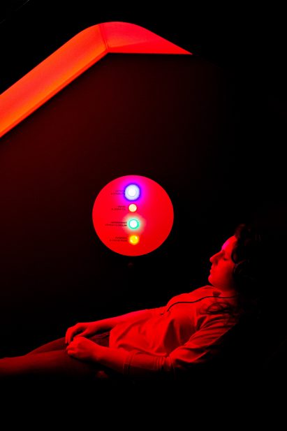 Interactive installation in Urbania exhibition designed by RSAA for IPR Praha in Prague, Czech Republic