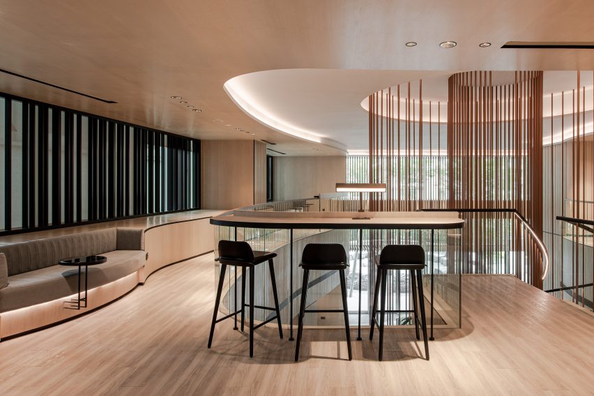Meeting spaces by Ministry of Design inside YTL Headquarters in Kuala Lumpur