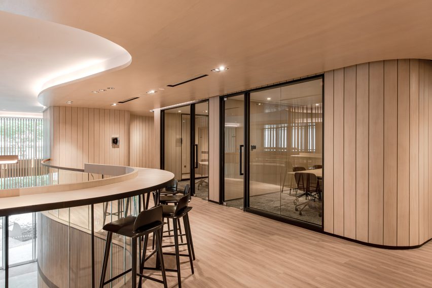 Private meeting spaces by Ministry of Design inside YTL Headquarters in Kuala Lumpur