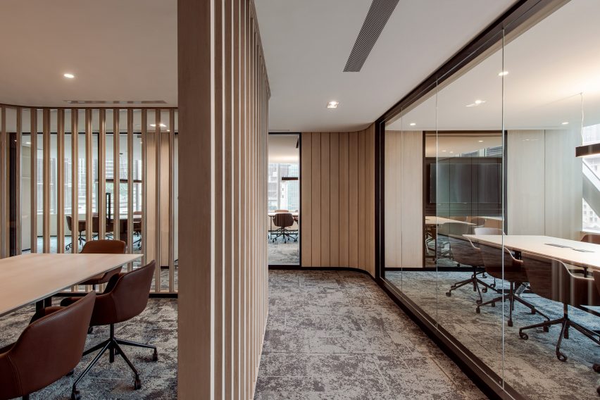 Private meeting spaces by Ministry of Design inside YTL Headquarters in Kuala Lumpur