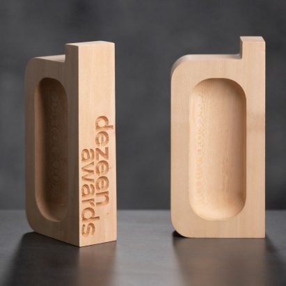 Dezeen Awards 2020 trophies