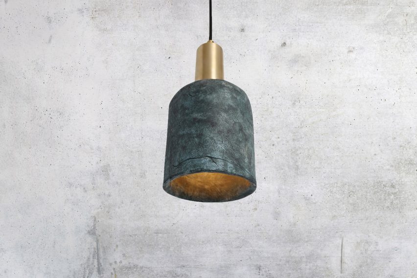 Osier Ceramic Pendant Light by Mullan Lighting in Blue Earth