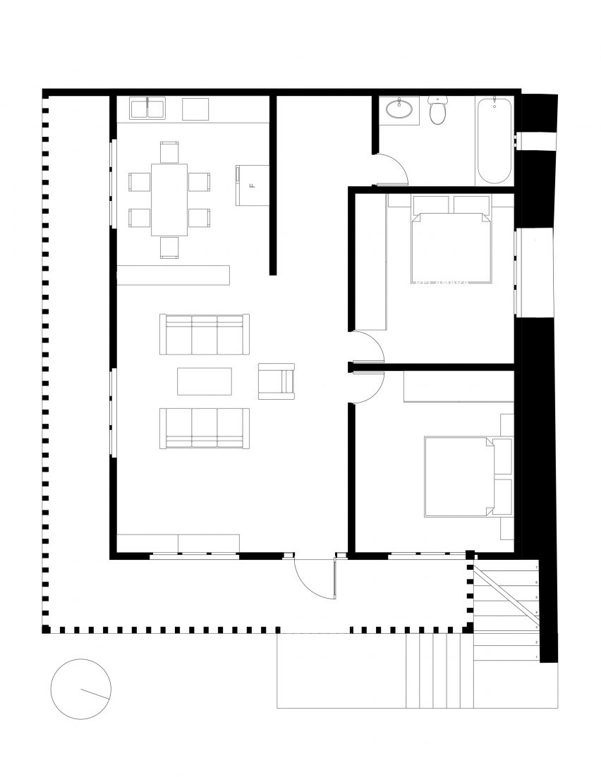 Plans for Hñähñu Multimedia Center by Aldana Sanchez Architects
