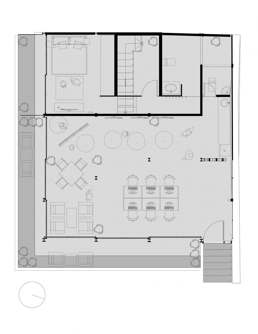 Plans for Hñähñu Multimedia Center by Aldana Sanchez Architects
