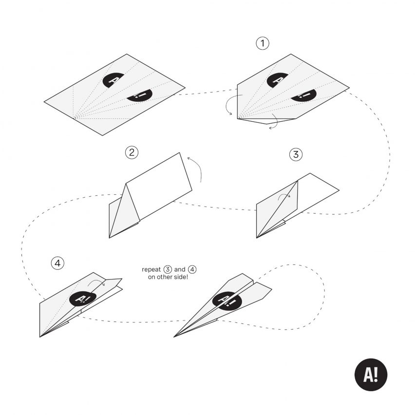 Architects Climate Action Network's paper planes