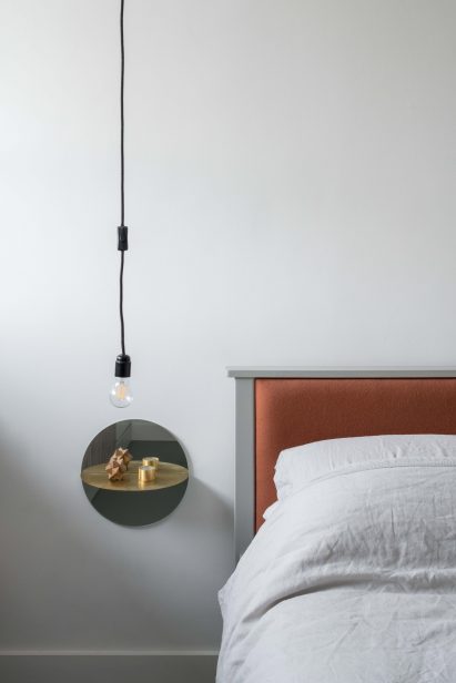 Bedroom of architect Ben Allen's London flat
