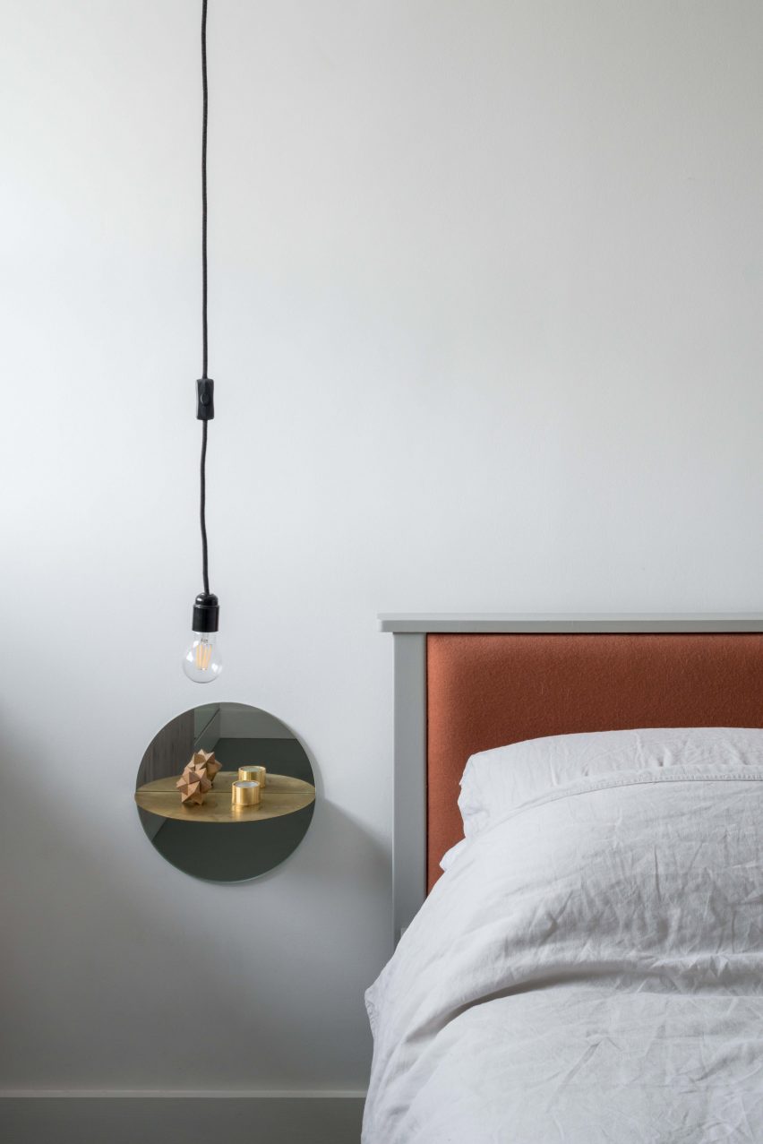 Bedroom of architect Ben Allen's London flat