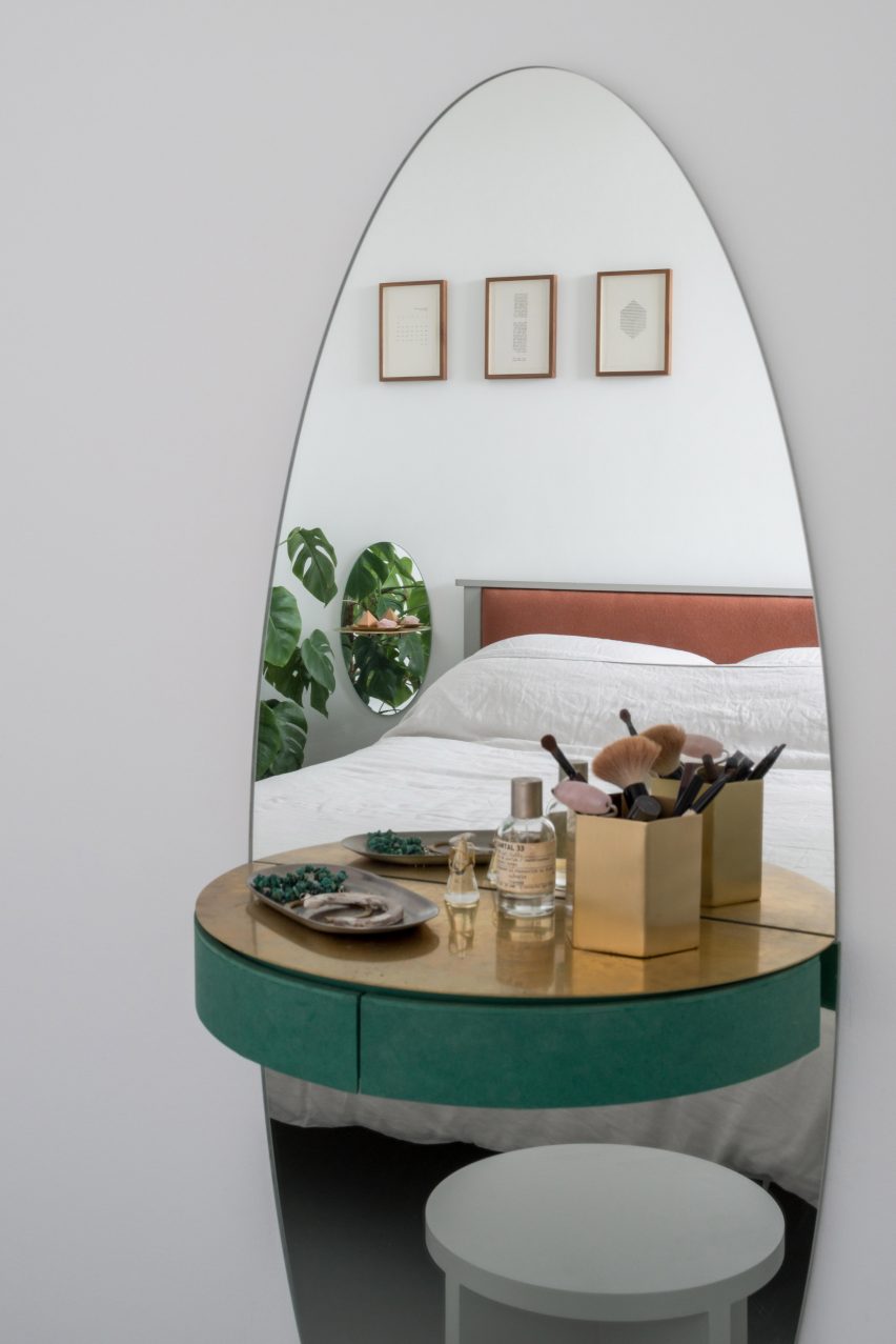 Bedroom of architect Ben Allen's London flat