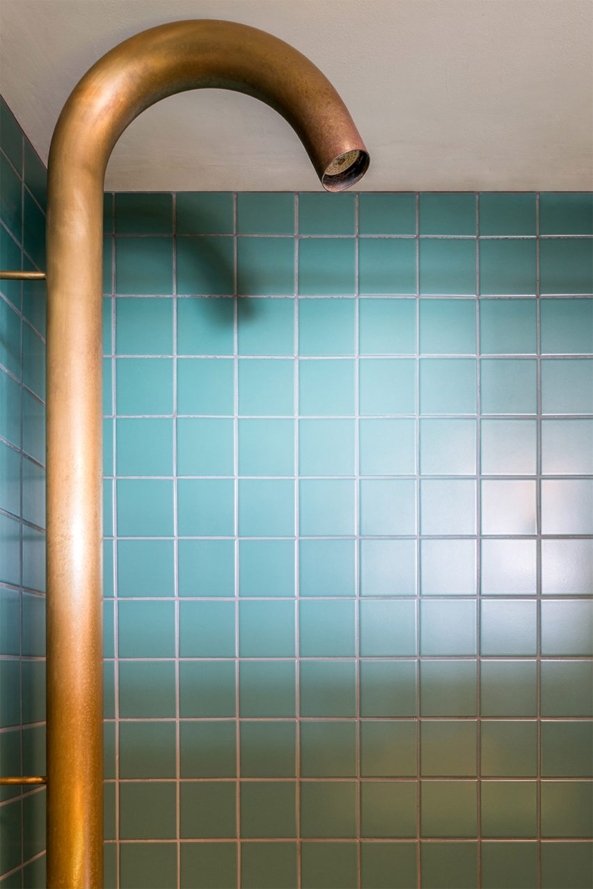 Bathroom of architect Ben Allen's London flat