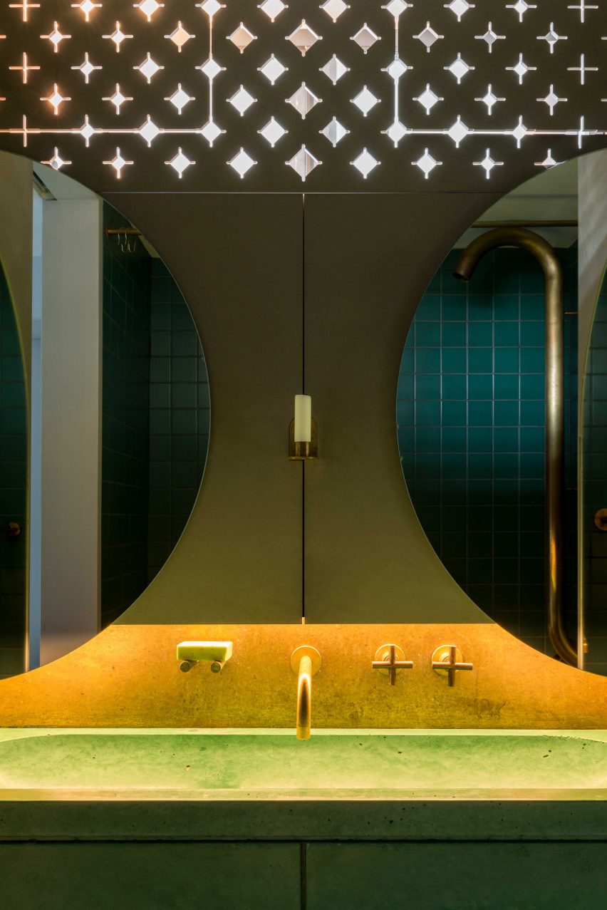 Bathroom of architect Ben Allen's London flat