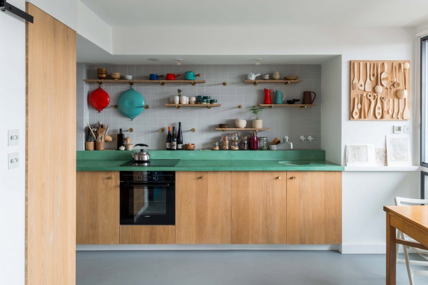 Kitchen of architect Ben Allen's London flat