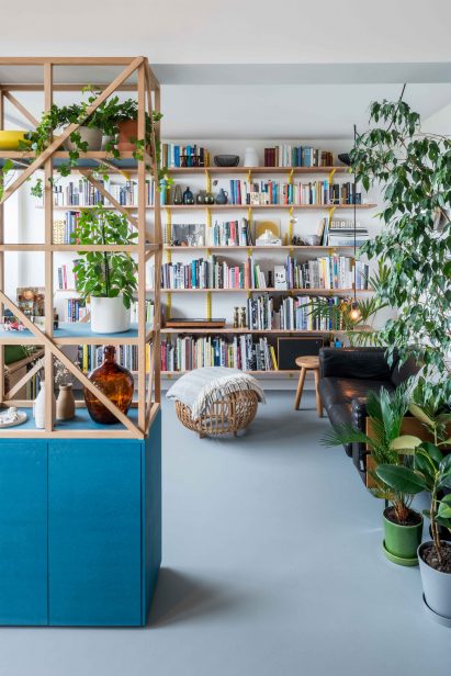 Living room of architect Ben Allen's London flat