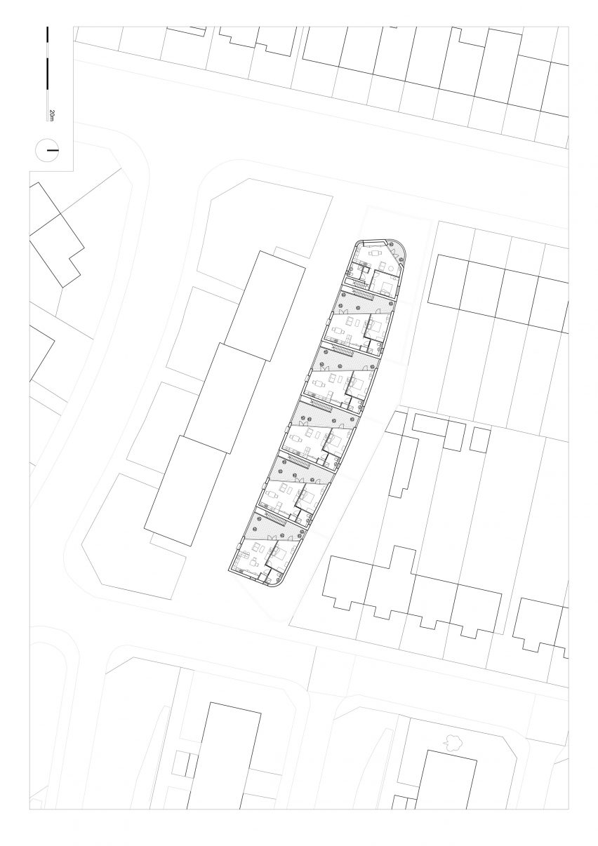 Social housing at Bevan Row for Greenwich council by Peter Barber Architects