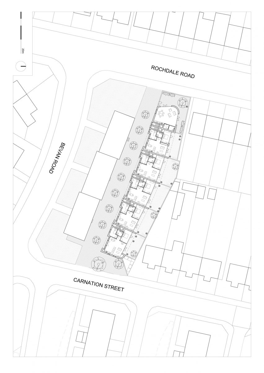 Social housing at Bevan Row for Greenwich council by Peter Barber Architects