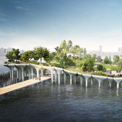 A visual of Little Island by Heatherwick Studio