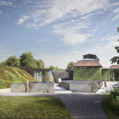 A visual of Snøhetta's extension for the Ordrupgaard museum in Denmark
