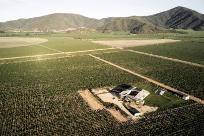 Aerial vie of Casa Tapihue by Matías Zegers Arquitectos