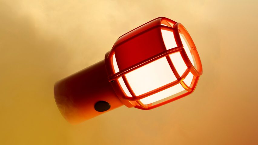Orange Chispa lamp by Marset