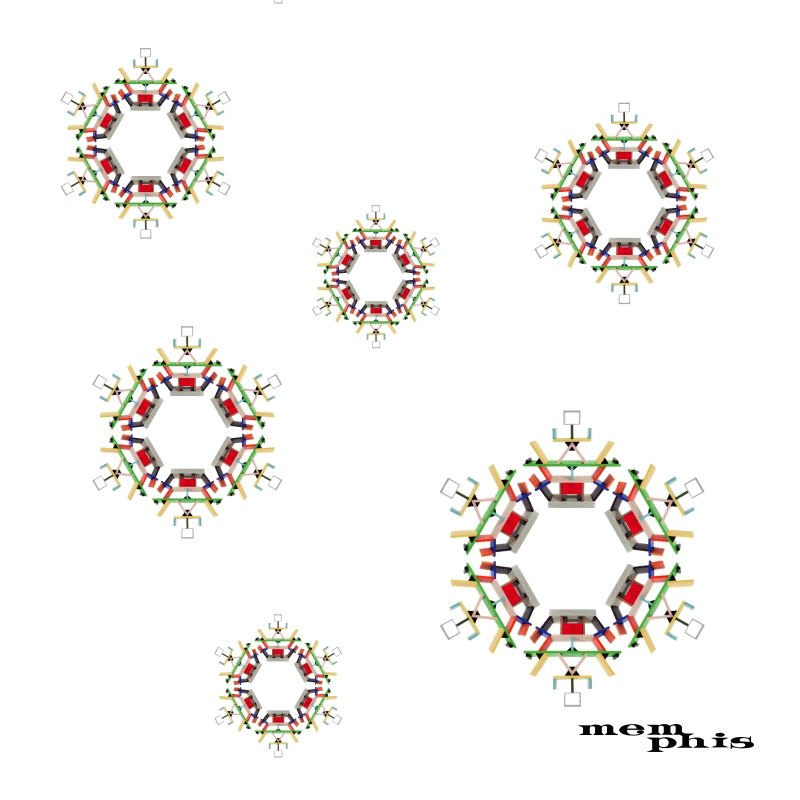 Christmas card by Memphis Milano