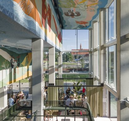 Mural by Alicja Biala for Concordia Design by MVRDV