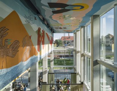 Mural at Concordia Design by MVRDV and Alicja Biala