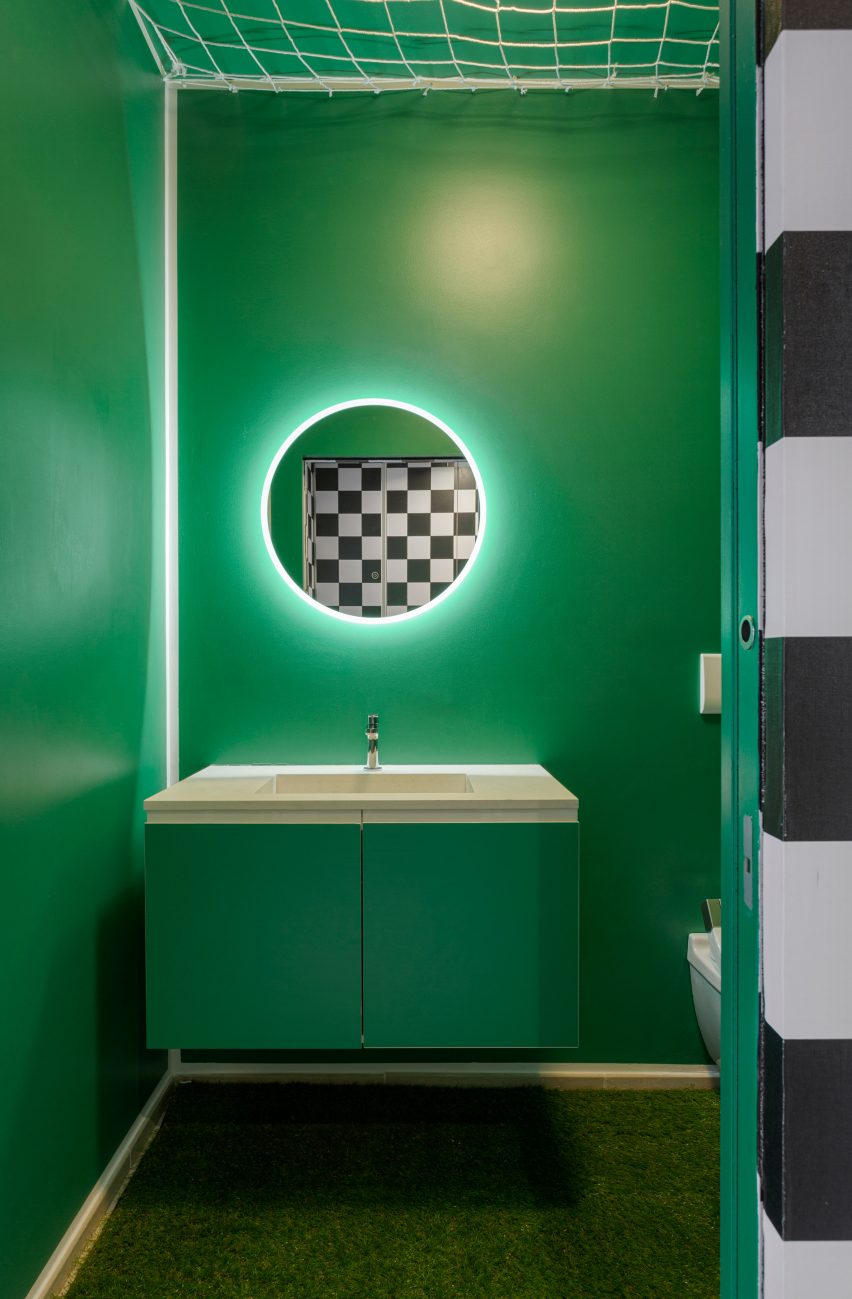 Bathroom of Defhouse for influencers in Milan