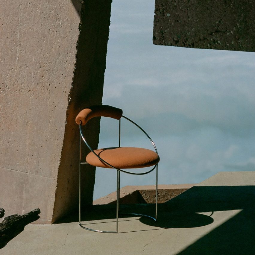 Eclipse dining chair by Atelier de Troupe