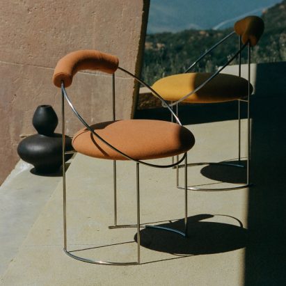 Eclipse dining chair by Atelier de Troupe