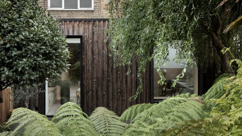 ER Residence by Studio Hallett Ike has a charred larch extension