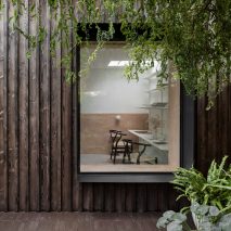 ER Residence by Studio Hallett Ike has a charred larch extension
