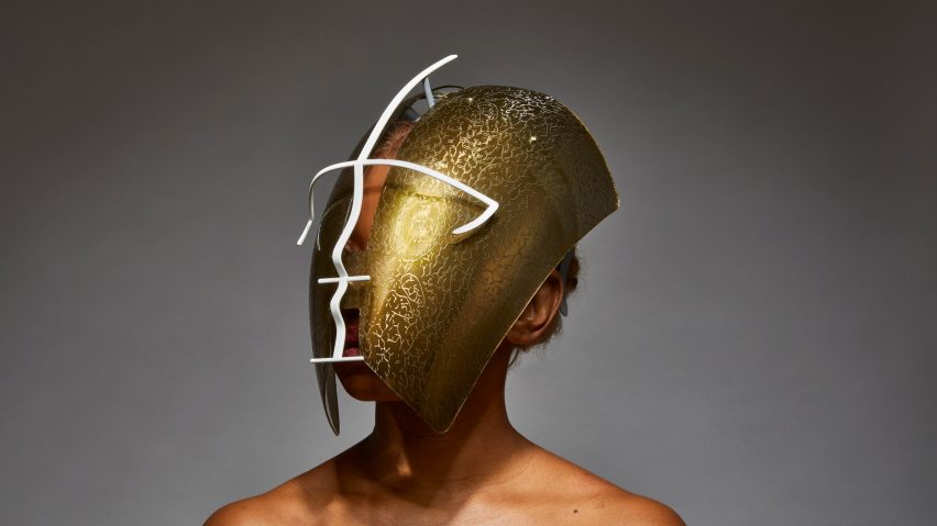 Freedom to Move facemask by Tosin Oshinowo and Chrissa Amuah
