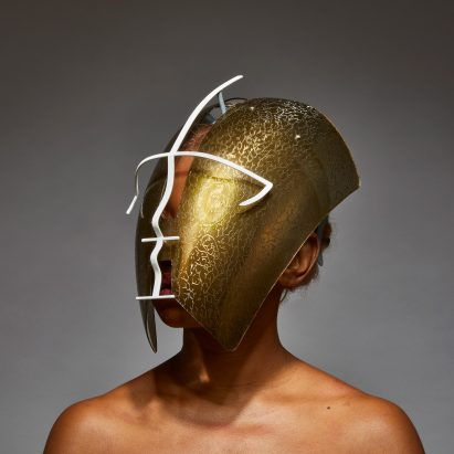 Freedom to Move facemask by Tosin Oshinowo and Chrissa Amuah