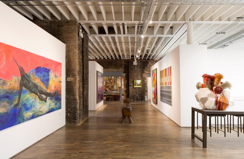 A studio area inside of Facilty, Chicago, by Carlo Parente