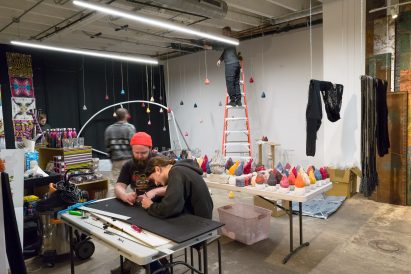 The old garage inside Facilty, Chicago, by Carlo Parente