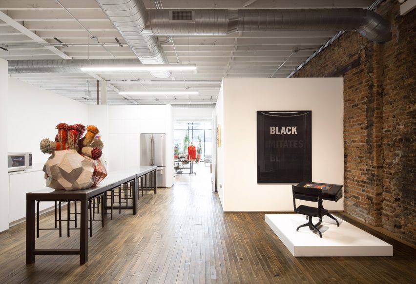 A studio area inside of Facilty, Chicago, by Carlo Parente