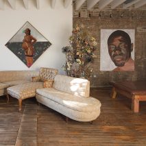 A living area inside Facilty, Chicago, by Carlo Parente
