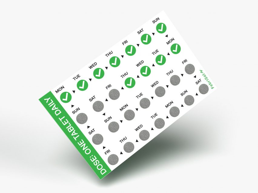 Layout of Ricky Stoch's FebriSol stickers