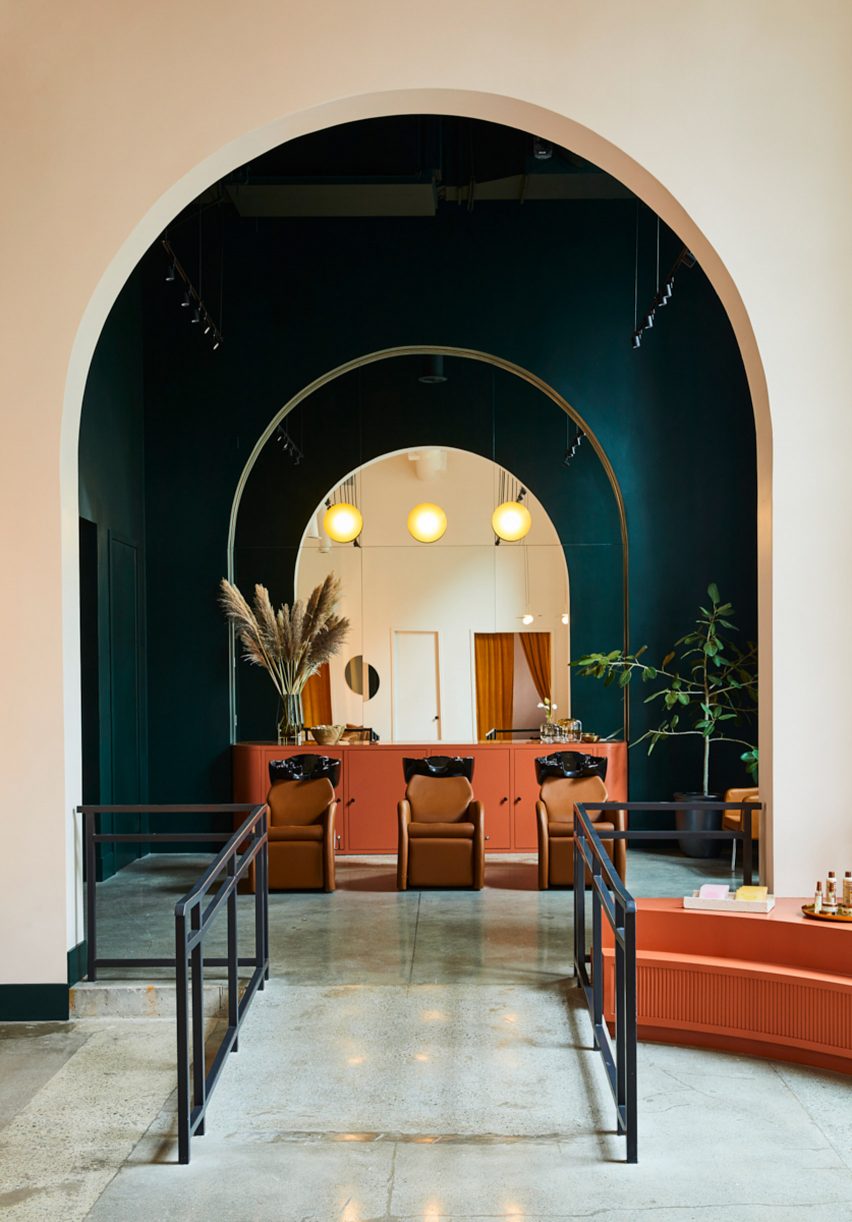 Interiors of GoodBody hair salon in Oakland, California