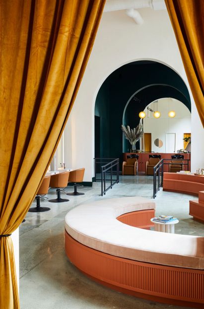 Interiors of GoodBody hair salon in Oakland, California