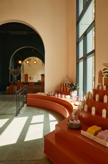 Interiors of GoodBody hair salon in Oakland, California